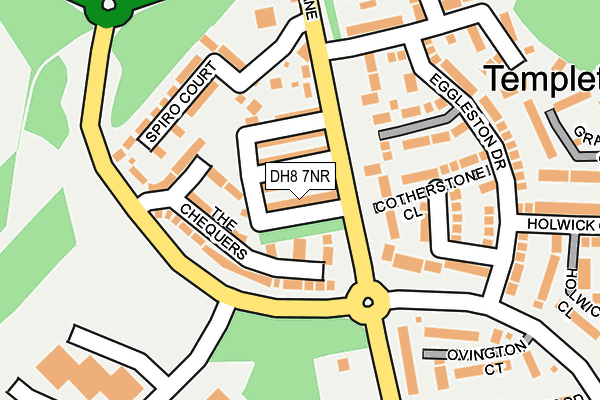 DH8 7NR map - OS OpenMap – Local (Ordnance Survey)