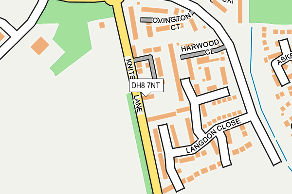DH8 7NT map - OS OpenMap – Local (Ordnance Survey)