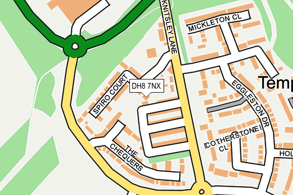 DH8 7NX map - OS OpenMap – Local (Ordnance Survey)