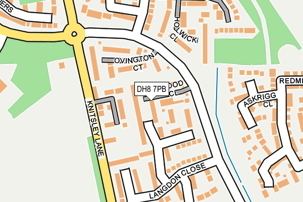 DH8 7PB map - OS OpenMap – Local (Ordnance Survey)