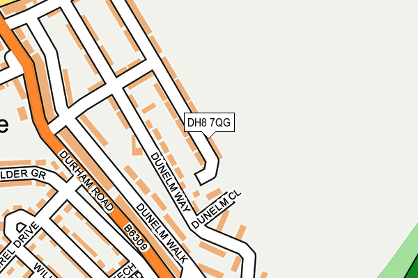 DH8 7QG map - OS OpenMap – Local (Ordnance Survey)