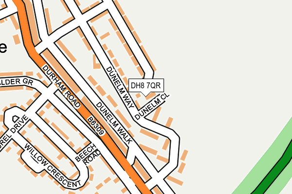 DH8 7QR map - OS OpenMap – Local (Ordnance Survey)