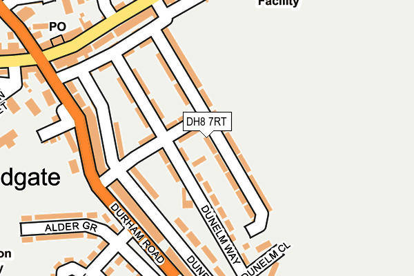 DH8 7RT map - OS OpenMap – Local (Ordnance Survey)