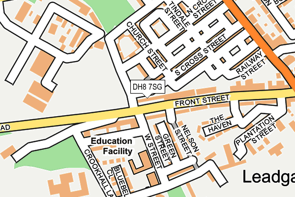 DH8 7SG map - OS OpenMap – Local (Ordnance Survey)