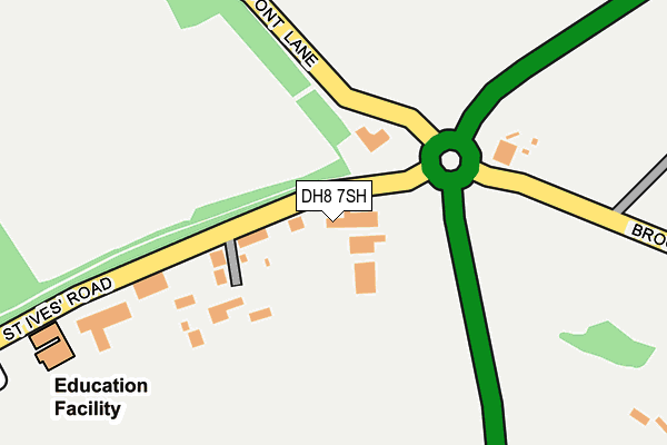 DH8 7SH map - OS OpenMap – Local (Ordnance Survey)