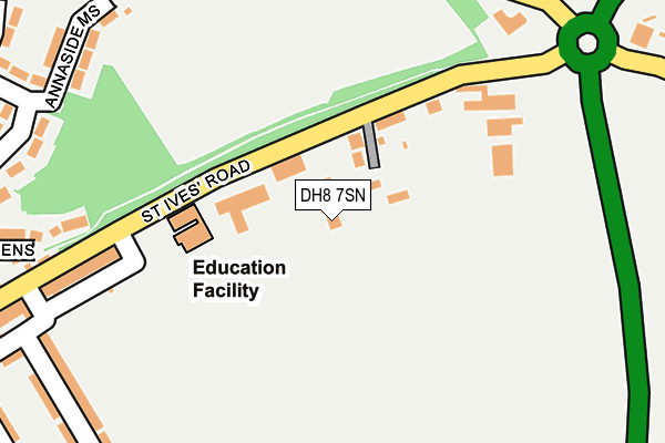 DH8 7SN map - OS OpenMap – Local (Ordnance Survey)
