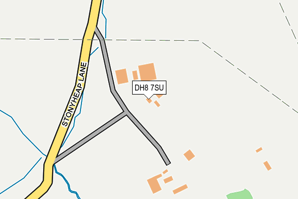 DH8 7SU map - OS OpenMap – Local (Ordnance Survey)