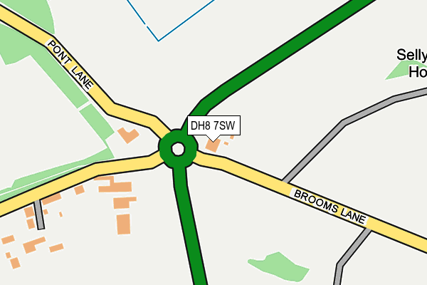 DH8 7SW map - OS OpenMap – Local (Ordnance Survey)