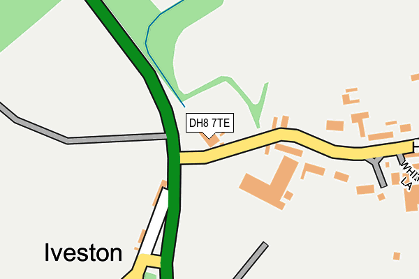 DH8 7TE map - OS OpenMap – Local (Ordnance Survey)