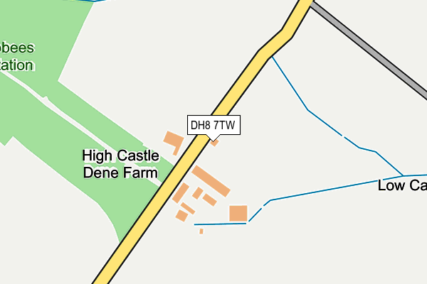 DH8 7TW map - OS OpenMap – Local (Ordnance Survey)