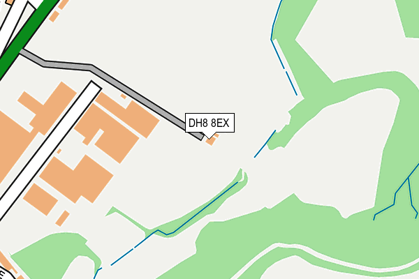 DH8 8EX map - OS OpenMap – Local (Ordnance Survey)