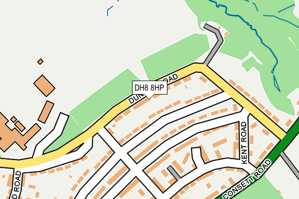 DH8 8HP map - OS OpenMap – Local (Ordnance Survey)