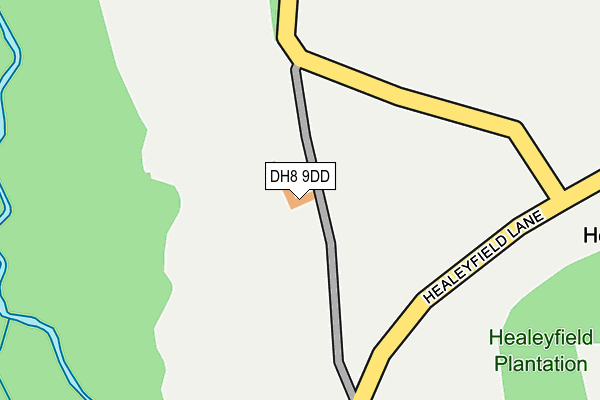 DH8 9DD map - OS OpenMap – Local (Ordnance Survey)