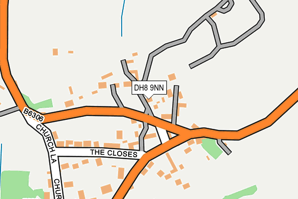 DH8 9NN map - OS OpenMap – Local (Ordnance Survey)