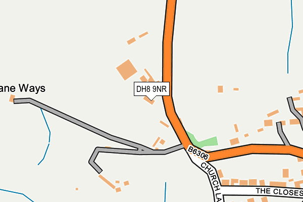 DH8 9NR map - OS OpenMap – Local (Ordnance Survey)