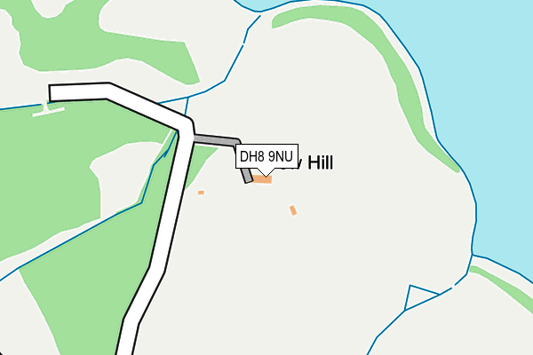 DH8 9NU map - OS OpenMap – Local (Ordnance Survey)