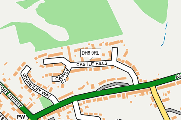 DH8 9RL map - OS OpenMap – Local (Ordnance Survey)