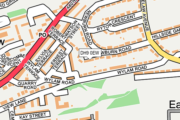 DH9 0EW map - OS OpenMap – Local (Ordnance Survey)
