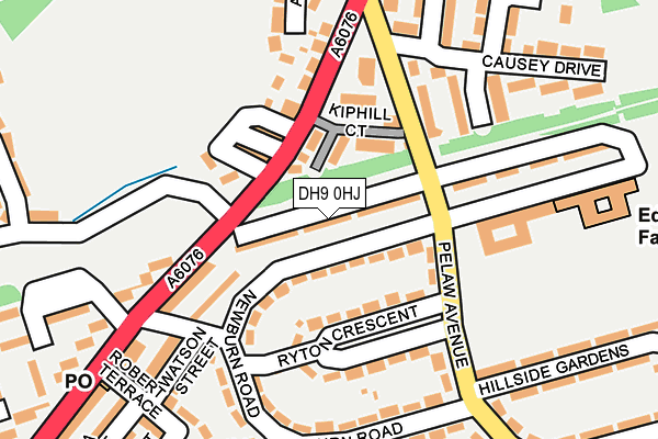 DH9 0HJ map - OS OpenMap – Local (Ordnance Survey)