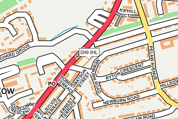 DH9 0HL map - OS OpenMap – Local (Ordnance Survey)