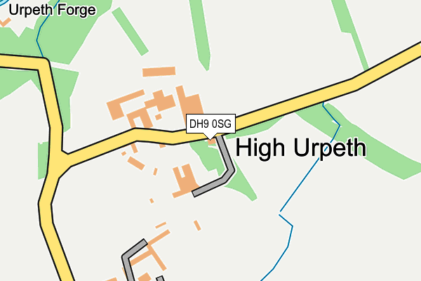 DH9 0SG map - OS OpenMap – Local (Ordnance Survey)