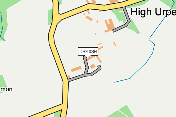 DH9 0SH map - OS OpenMap – Local (Ordnance Survey)