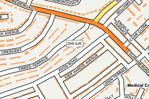 DH9 6JR map - OS OpenMap – Local (Ordnance Survey)