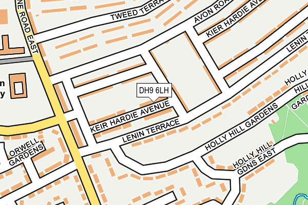 DH9 6LH map - OS OpenMap – Local (Ordnance Survey)