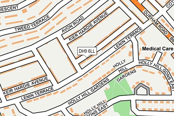 DH9 6LL map - OS OpenMap – Local (Ordnance Survey)