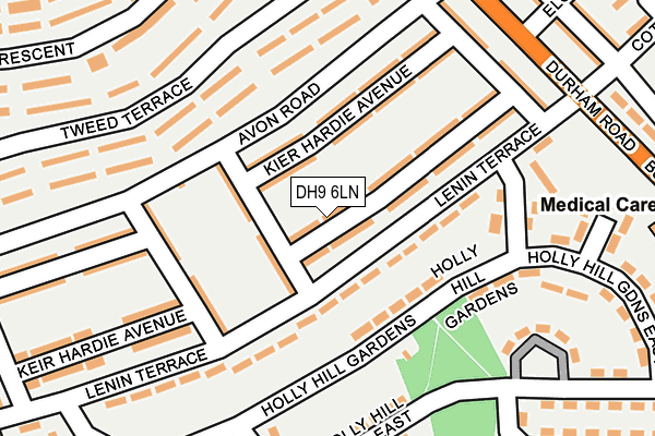 DH9 6LN map - OS OpenMap – Local (Ordnance Survey)