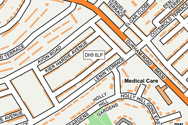 DH9 6LP map - OS OpenMap – Local (Ordnance Survey)