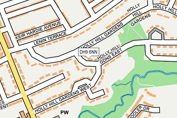 DH9 6NN map - OS OpenMap – Local (Ordnance Survey)