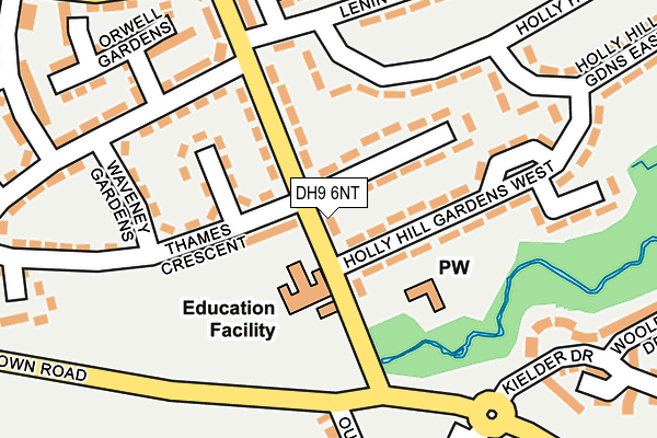 DH9 6NT map - OS OpenMap – Local (Ordnance Survey)