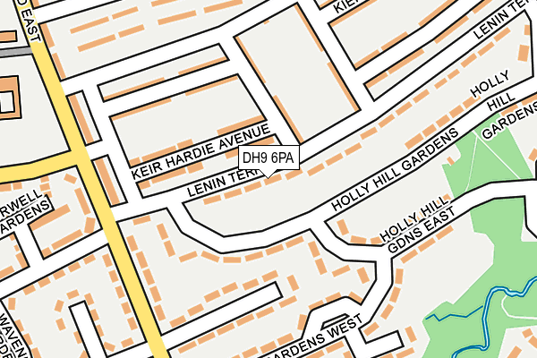 DH9 6PA map - OS OpenMap – Local (Ordnance Survey)