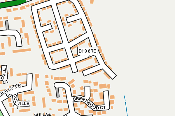 DH9 6RE map - OS OpenMap – Local (Ordnance Survey)