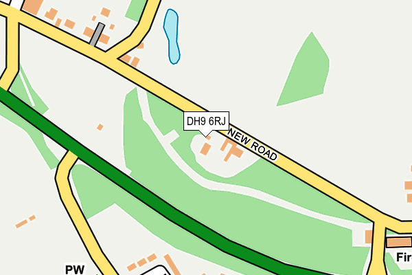 DH9 6RJ map - OS OpenMap – Local (Ordnance Survey)