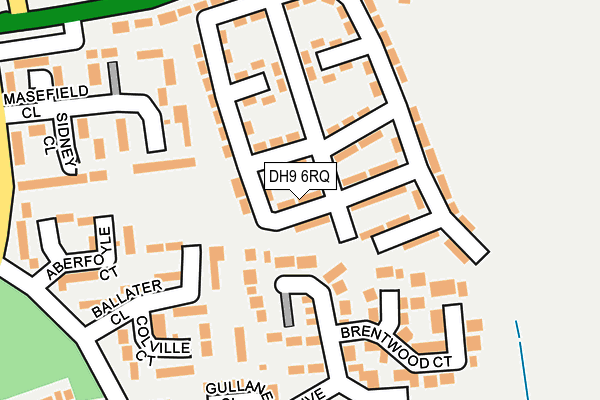 DH9 6RQ map - OS OpenMap – Local (Ordnance Survey)