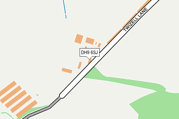 DH9 6SJ map - OS OpenMap – Local (Ordnance Survey)