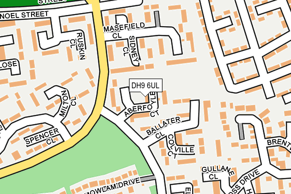 DH9 6UL map - OS OpenMap – Local (Ordnance Survey)
