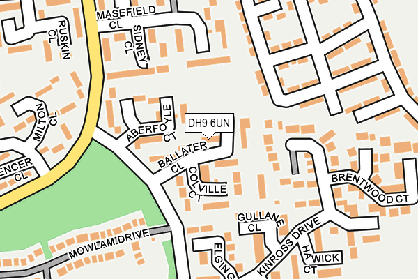 DH9 6UN map - OS OpenMap – Local (Ordnance Survey)