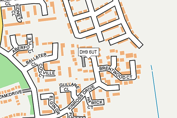 DH9 6UT map - OS OpenMap – Local (Ordnance Survey)