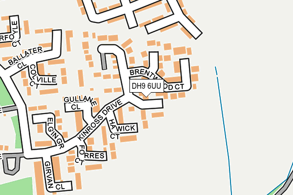 DH9 6UU map - OS OpenMap – Local (Ordnance Survey)