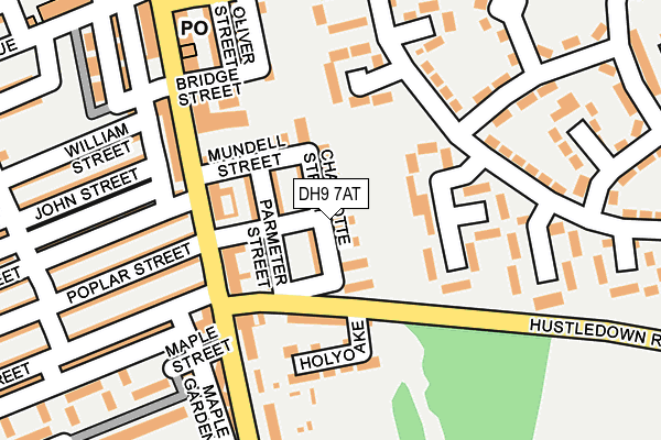 DH9 7AT map - OS OpenMap – Local (Ordnance Survey)