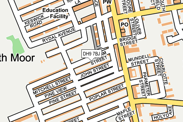 DH9 7BJ map - OS OpenMap – Local (Ordnance Survey)