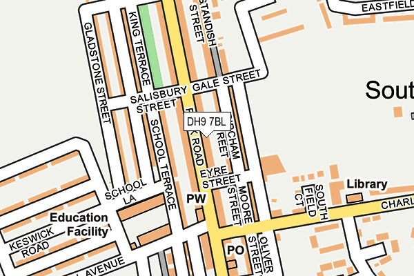 DH9 7BL map - OS OpenMap – Local (Ordnance Survey)
