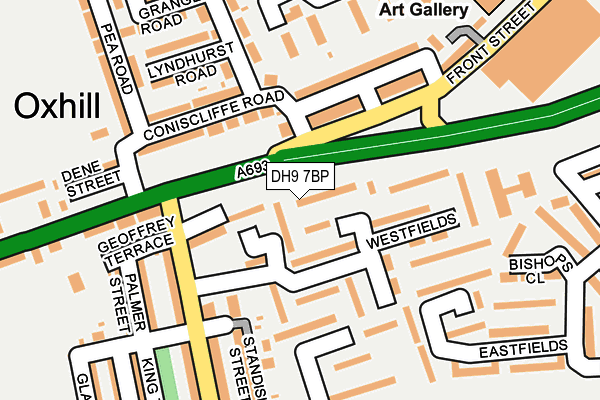 DH9 7BP map - OS OpenMap – Local (Ordnance Survey)