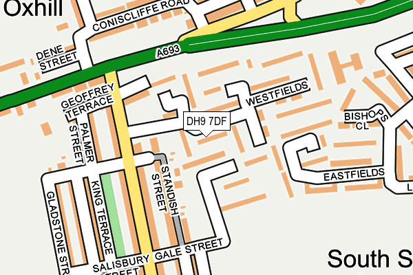 DH9 7DF map - OS OpenMap – Local (Ordnance Survey)