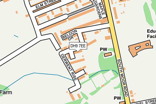 DH9 7EE map - OS OpenMap – Local (Ordnance Survey)