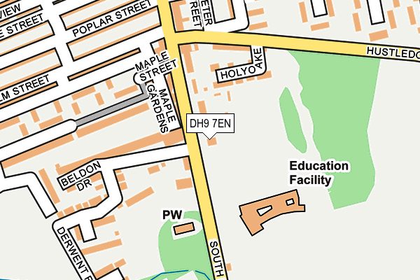 DH9 7EN map - OS OpenMap – Local (Ordnance Survey)