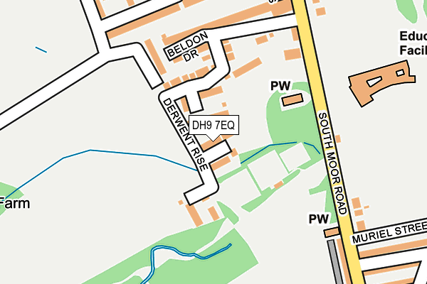 DH9 7EQ map - OS OpenMap – Local (Ordnance Survey)